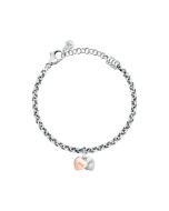 Morellato women bracelet steel silver with rose gold