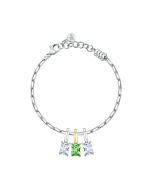 Morellato women bracelet silver with green crystal