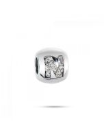 Morellato Drops N WHITE CRYSTAL Charms For Women Silver