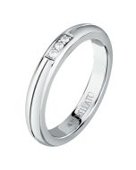 Morellato LOVE ladies ring steel silver with crystal size 10