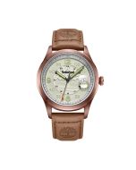 Timberland CORNWALL watch for gent green , Brown leather
