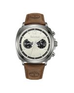 Timberland Quartz men watch silver with brown leather