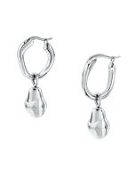 Trussardi T-DESIGN ladies earring steel silver size 28MM