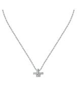 Trussardi ladies necklace T-LOGO PEND steel silver size 40+5CM