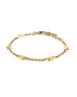 Trussardi T-LOGO ladies bracelet steel golden size 16+3CM