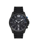 U.S Polo Quartz watch for gent with black silicon strap