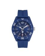 US Polo Gent Quartz watch with blue silicon strap