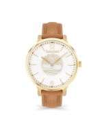 Timberland Wheel Wright Women Watch Brown Leather